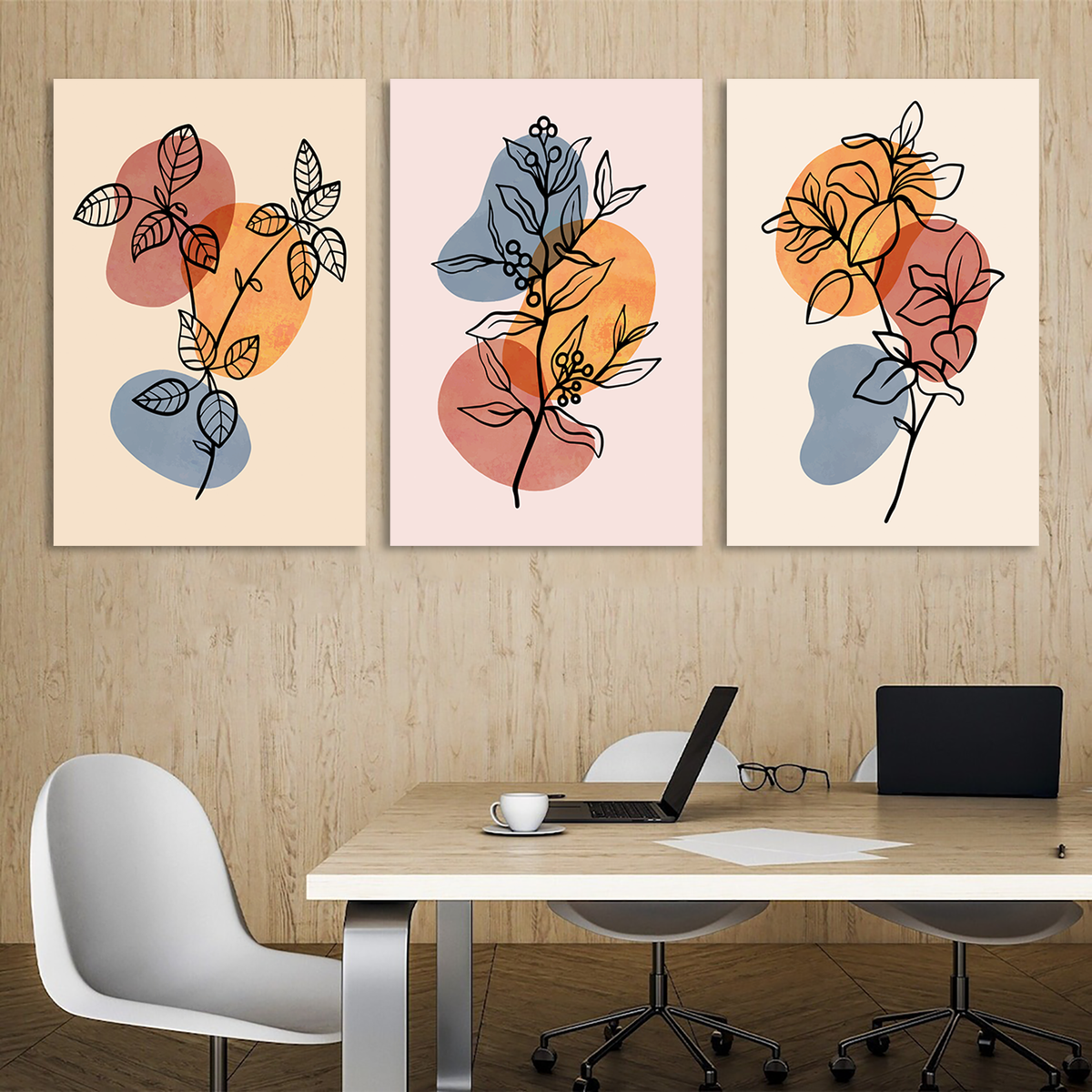 Floral Simplicity Minimalist Canvas Wall Art Prints