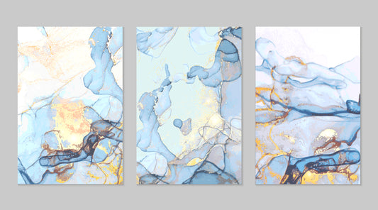 Abstract Marble Canvas Wall Art Prints for Home and Office Decor