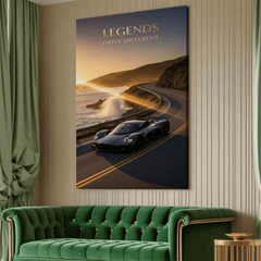 Legends Drive Different Motivational Canvas Wall Art Print