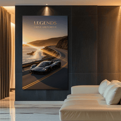 Legends Drive Different Motivational Canvas Wall Art Print
