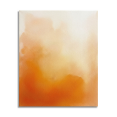 Golden Horizon — Soft Orange Ombre Sunset Gradient Abstract Canvas Wall Print