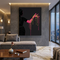 Indian Classical Dancer Conceptual Canvas Prints for Wall Decor