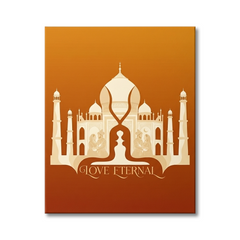 Taj Mahal Love Eternal Conceptual Canvas Prints for Living Room Art