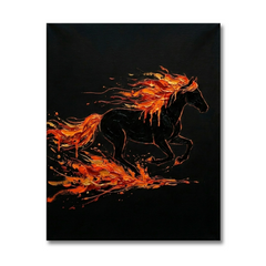 Running Horse Conceptual Canvas Prints for Bedroom Wall Art