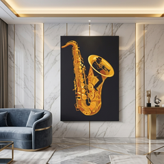 Saxophone Music Conceptual Canvas Prints for Living Room Art