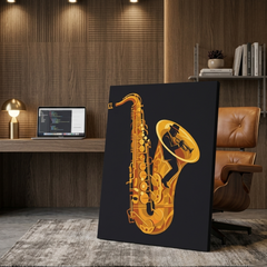 Saxophone Music Conceptual Canvas Prints for Living Room Art
