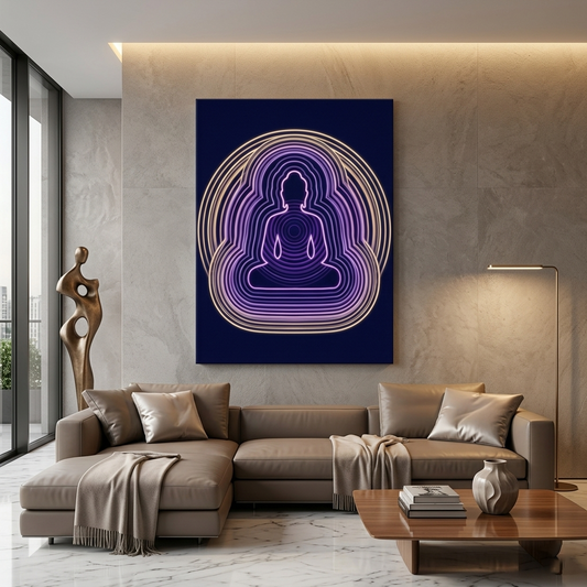 Meditation Buddha Conceptual Canvas Prints for Peaceful Home Art