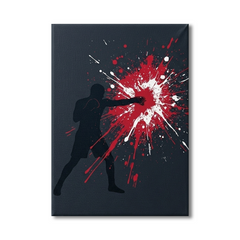 Boxing Punch Conceptual Canvas Prints for Living Room Art
