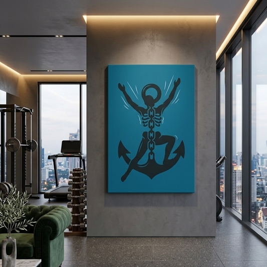 Anchor Freedom Conceptual Canvas Wall Art Prints for Home Decoration