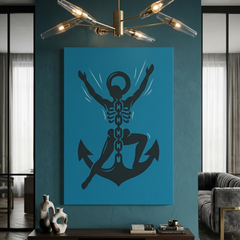 Anchor Freedom Conceptual Canvas Wall Art Prints for Home Decoration
