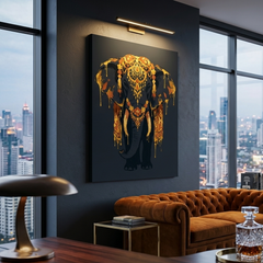 Decorated Elephant Conceptual Canvas Wall Art Prints for Living Room Art