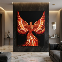 Phoenix Bird Conceptual Canvas Wall Art Prints for Bedroom Art