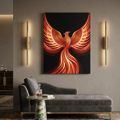 Phoenix Bird Conceptual Canvas Wall Art Prints for Bedroom Art