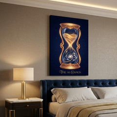 Time As Cosmos Conceptual Canvas Wall Art Prints for Study Room Art