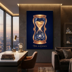 Time As Cosmos Conceptual Canvas Wall Art Prints for Study Room Art