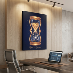 Time As Cosmos Conceptual Canvas Wall Art Prints for Study Room Art