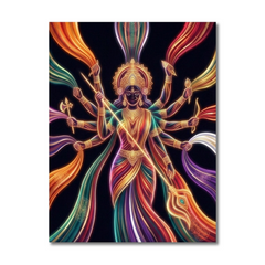 Durga Maa Conceptual Canvas Wall Art Prints for Prayer Room Art