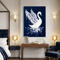 Swan Grace Conceptual Canvas Wall Art Prints for Bedroom Art