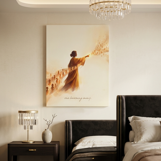 The Becoming Many Conceptual Canvas Wall Art Prints for Living Room Art