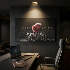 Keep Going Champion Motivational Canvas Wall Art Prints