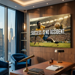 Success Is No Accident Motivational Canvas Wall Art Prints