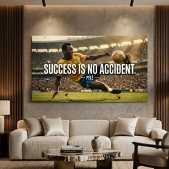 Success Is No Accident Motivational Canvas Wall Art Prints
