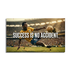 Success Is No Accident Motivational Canvas Wall Art Prints