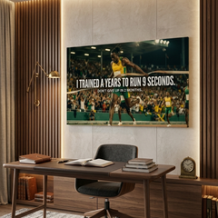 Four Years For Nine Seconds Motivational Canvas Wall Art Prints