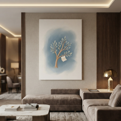 Little Letter Wishing Tree Cozy Watercolor Canvas Wall Art Prints