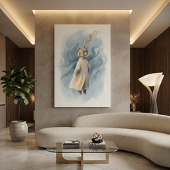 Carrying Home Within Me Cozy Watercolor Canvas Wall Art Prints