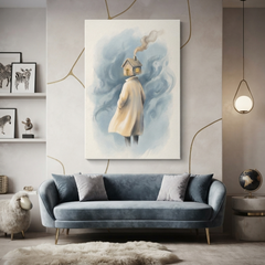 Carrying Home Within Me Cozy Watercolor Canvas Wall Art Prints