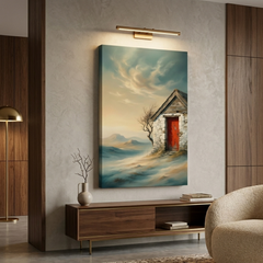 The Red Door – Soft Surreal Conceptual Canvas Print Art