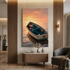 Adrift in a Sunset Dream – Soft Surreal Conceptual Canvas Art