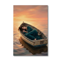 Adrift in a Sunset Dream – Soft Surreal Conceptual Canvas Art