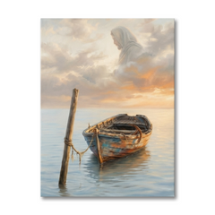 The Watching Sky Spirit – Soft Surreal Conceptual Canvas Art