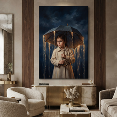 The Umbrella Of Light – Soft Surreal Conceptual Canvas Art