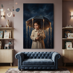 The Umbrella Of Light – Soft Surreal Conceptual Canvas Art