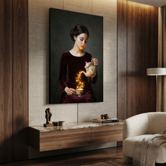 Pouring A Cup Of Stars – Soft Surreal Conceptual Canvas Art