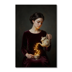 Pouring A Cup Of Stars – Soft Surreal Conceptual Canvas Art