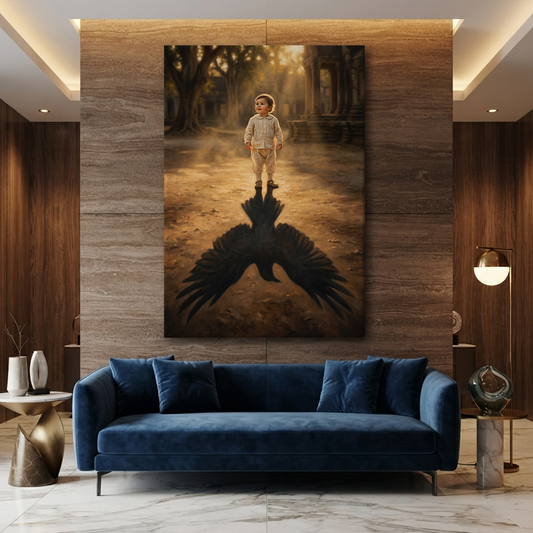 The Shadow Of Greatness – Soft Surreal Conceptual Canvas Art