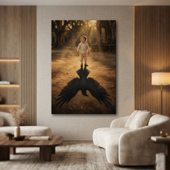 The Shadow Of Greatness – Soft Surreal Conceptual Canvas Art