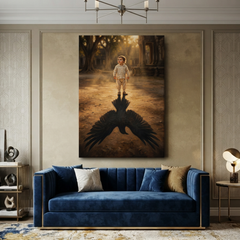The Shadow Of Greatness – Soft Surreal Conceptual Canvas Art