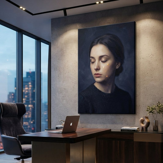 Tears Of Quiet Light – Soft Surreal Conceptual Canvas Art