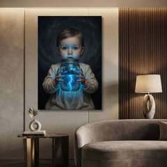 The Storm In A Jar – Soft Surreal Conceptual Canvas Art