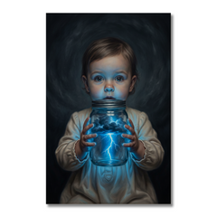 The Storm In A Jar – Soft Surreal Conceptual Canvas Art