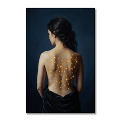 The Constellation Within – Soft Surreal Conceptual Canvas Art