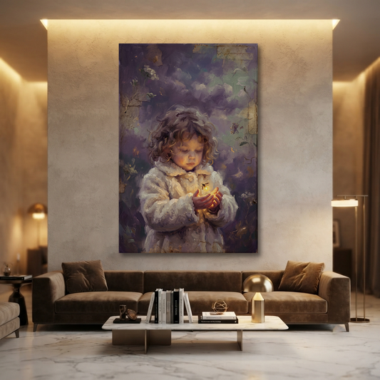 The First Little Glow – Soft Surreal Conceptual Canvas Art
