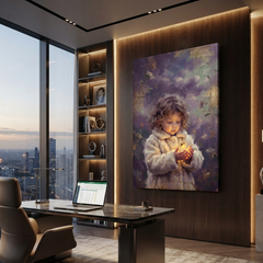 The First Little Glow – Soft Surreal Conceptual Canvas Art