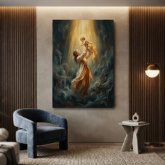 Lifted Into The Light – Soft Surreal Conceptual Canvas Art