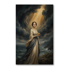 Keeper Of The Storm – Soft Surreal Conceptual Canvas Art